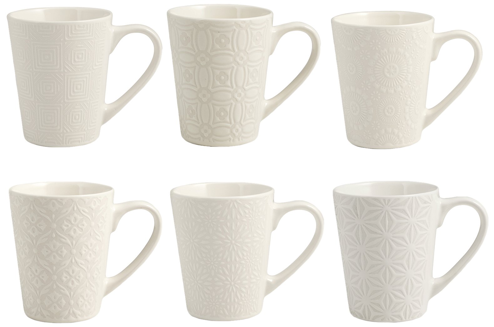 boutique en ligne H&h set 6 mug silhuette in stoneware cc 300 RUG4wQIu6 Outlet Shop 