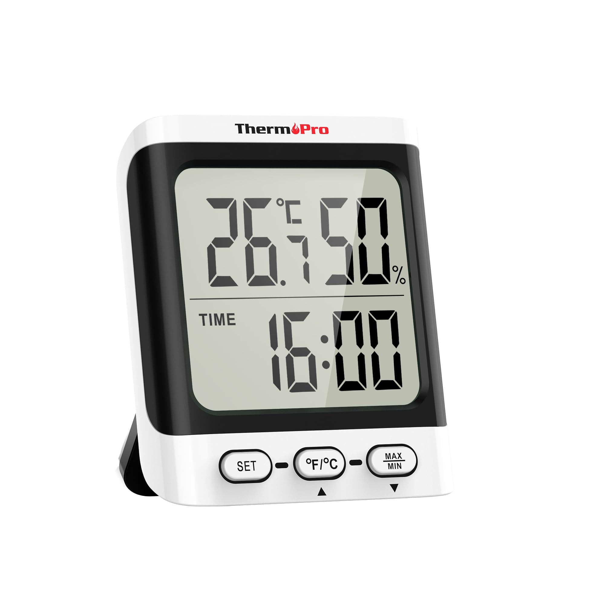 boutique en ligne ThermoPro TP152 Hygromètre Thermometre Interieur, Thermomètre Numérique de Bureau avec Moniteur de Température et Humidité, Thermomètre Chambre Bébé à Jauge de Humidité Précise avec Horloge rq7SvBDD7 boutique en ligne
